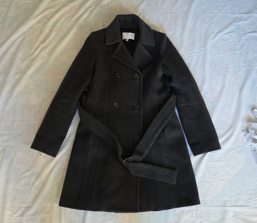 Women's Double-Breasted Gray Coat